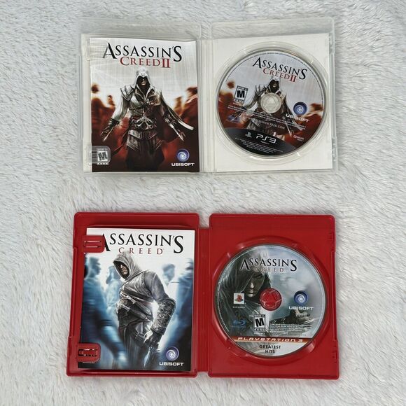 Assassin's Creed I & II PS3 Sony Playstation 3 [2007, 2009] CIB Rated M - Picture 3 of 4
